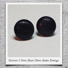Load image into Gallery viewer, Fabric Button Earrings (click here to see all designs)