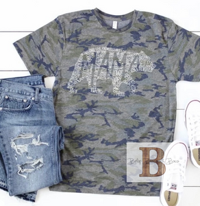 Camo Mama Bear T-Shirt