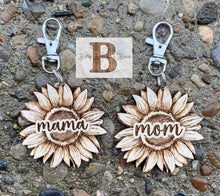 Load image into Gallery viewer, Wooden Mama/Mom Keychain
