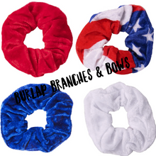 Load image into Gallery viewer, USA/Patriotic Scrunchies
