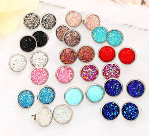 Druzy Stud Earrings