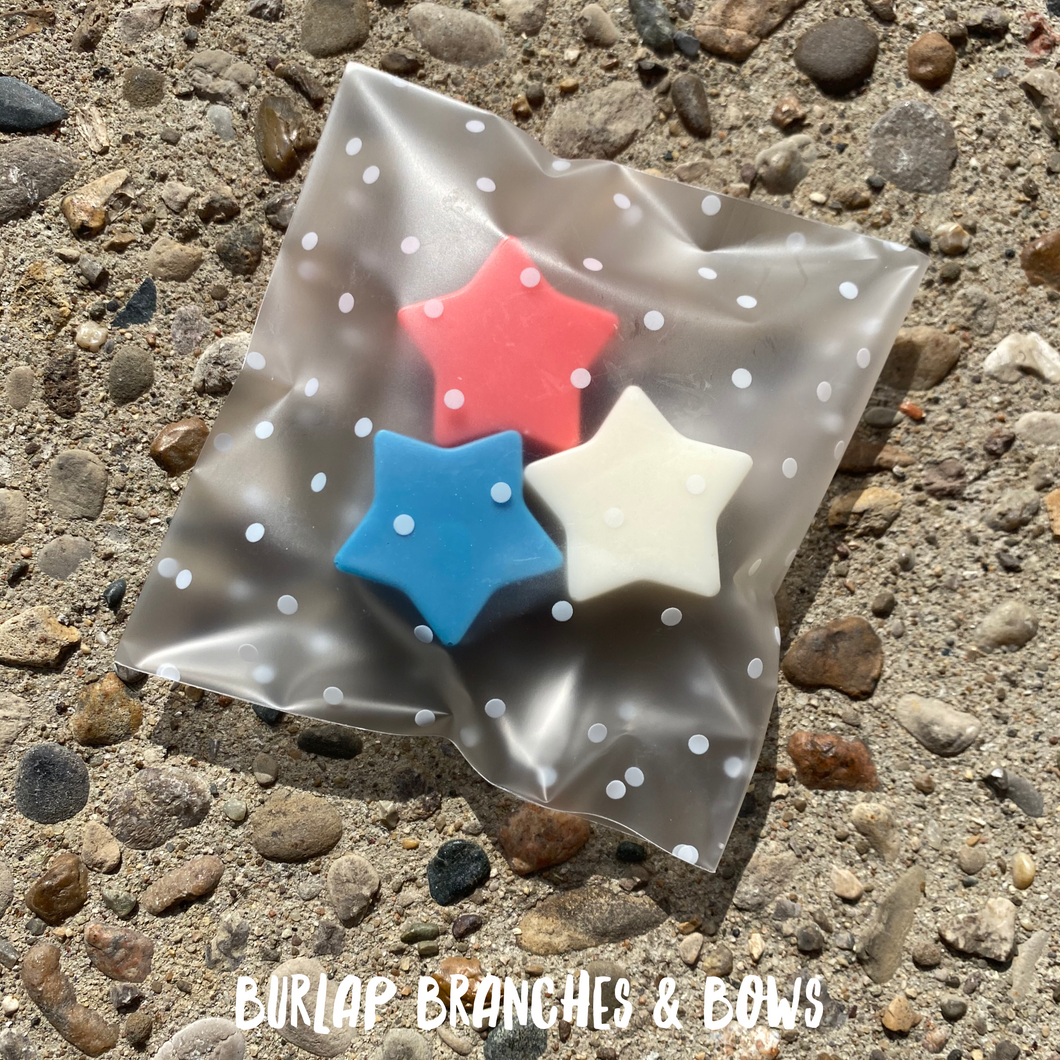 Red White & Blue Stars Soap set