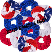 Load image into Gallery viewer, USA/Patriotic Scrunchies
