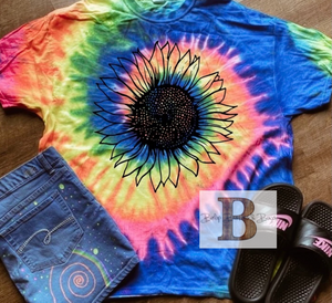 Sunflower Tie Dye T-Shirt