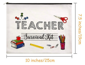 Teacher Canvas Pouches