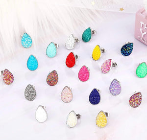 Druzy Stud Earrings