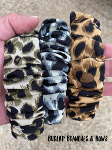 Leopard Slouchy Headbands