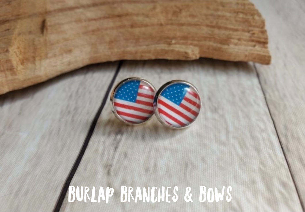 American Flag Earrings