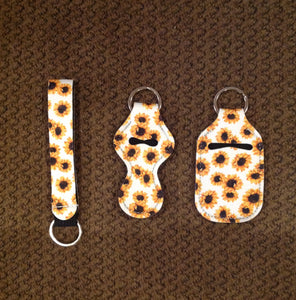 Chapstick Holders, Sanitizer Holder and Keychains