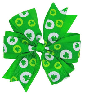 St. Patrick's Day hair bows