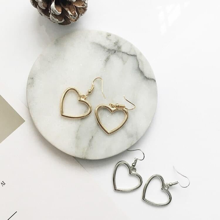 Heart Dangle Earrings