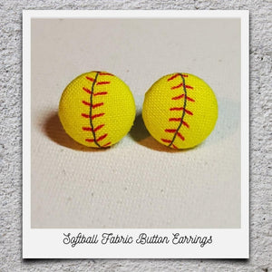 Fabric Button Earrings (click here to see all designs)