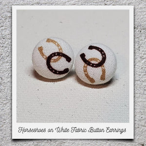 Fabric Button Earrings (click here to see all designs)