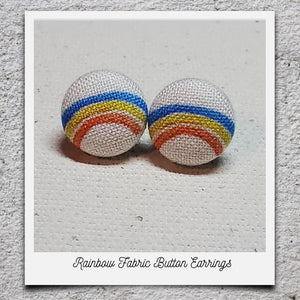 Fabric Button Earrings (click here to see all designs)