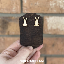 Load image into Gallery viewer, Wooden Stud Earrings (click here to see all designs)
